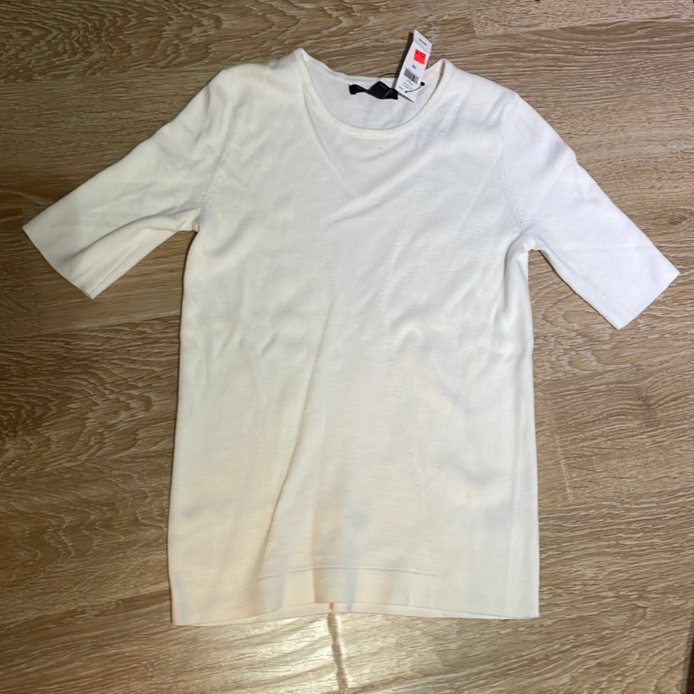 NWT Banana Republic white knit top
